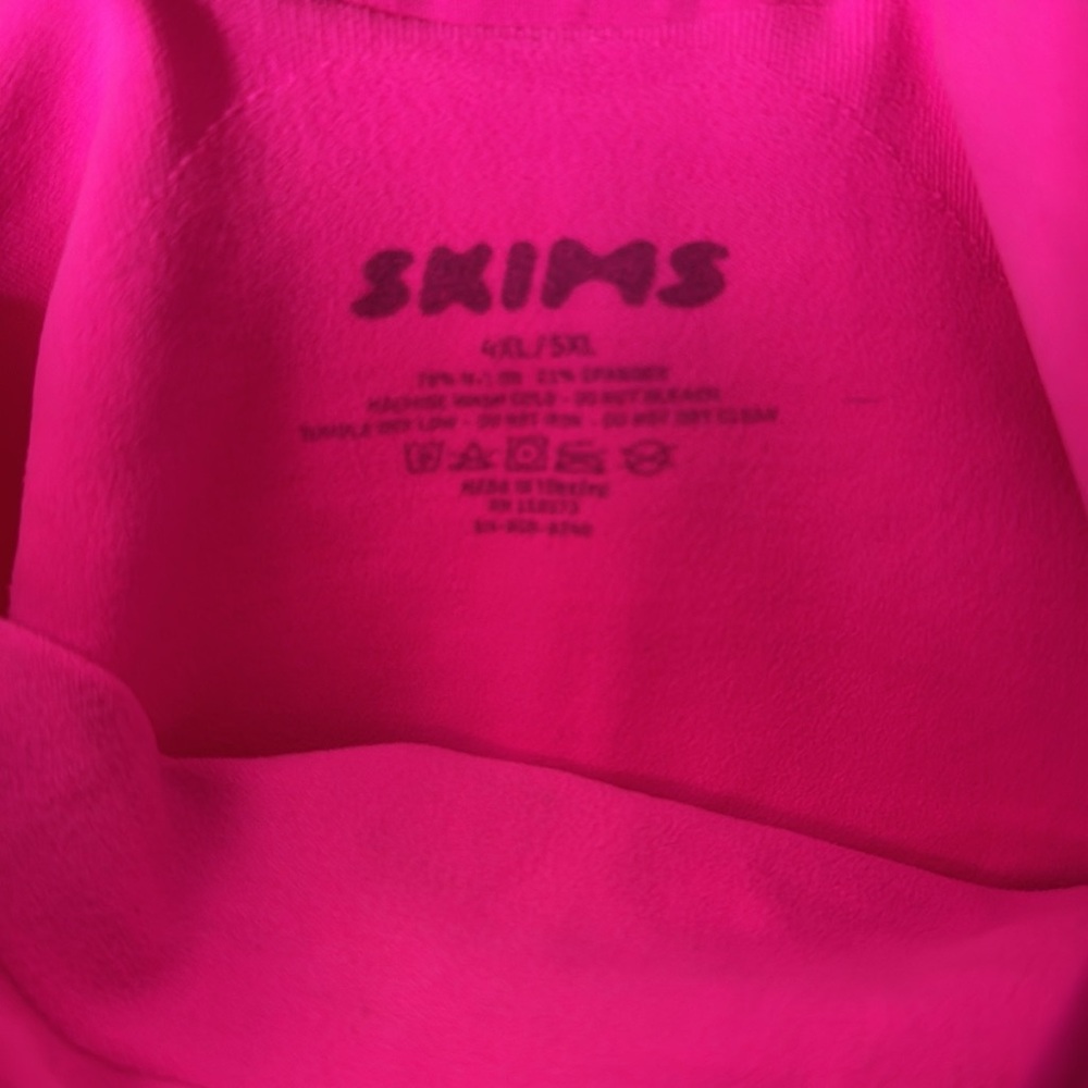 SKIMS 4X/5X SEAMLESS SCULPT Sculpting Bodysuit with Snaps Flamingo pink - Picture 11 of 11